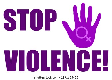 Stop violence against women.