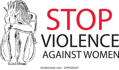 Stop violence against women concept sketch drawing poster, Stop Violence against women logo, Stop violence against women cartoon doodle drawing