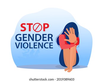 stop violence against Women, international women's day vector illustration