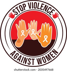 Stop Violence Against Women Tshirt Design Stock Vector (Royalty Free ...