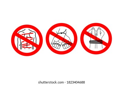 Stop Violence and arbitrariness. Red road Forbidding. Ban Torture and bullying
 
