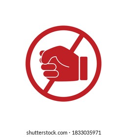 Stop violence icon. Design template vector