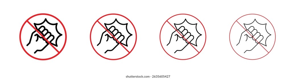 Stop violence icon Flat illustration sign