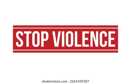 Stop Violence Rubber Stamp Seal Vector
