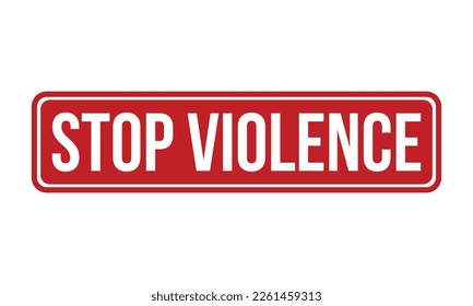 Stop Violence Rubber Stamp Seal Vector