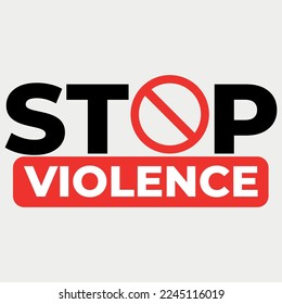 Stop Violence Symbol Vector illustration