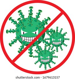 Stop Virus and Bacteria symblo