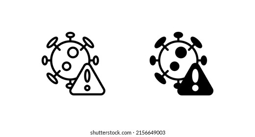 stop virus icon, preventing disease is better than cure. suitable for use in presentations, web and mobile applications
