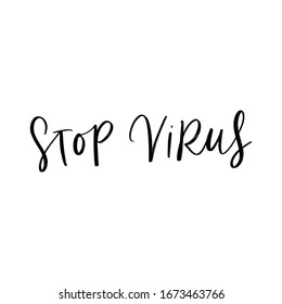 DETENGAN EL VIRUS. CARTA DE VECTOR MOTIVATIVO SOBRE LA SALUD EN TIEMPO DE VIRUS