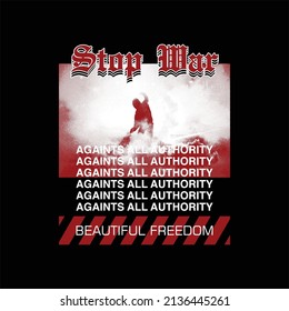 
stop war beautiful freedom street vintage fashion