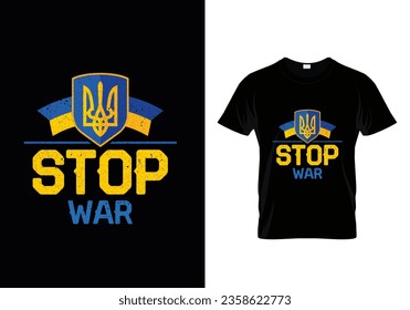 stop war black tshirt design