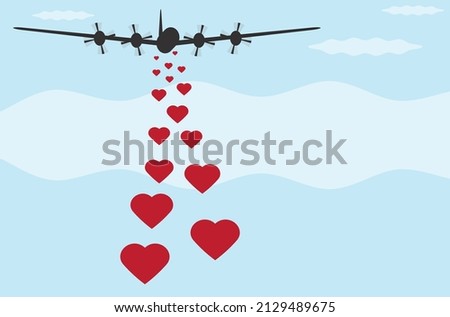 STOP THE WAR, BOMBING HEARTS