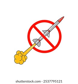 Stop the war Gun silhouettes, red forbidden circles.  Anti-war icon. Prohibition of use of weapons.