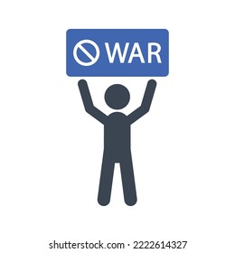 Stop war icon, Vector graphics