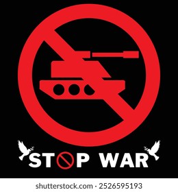 Stop War illustration design concept