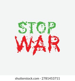 Stop War message in