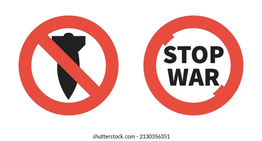 Stop war. No war in Ukraine. EPS 10.