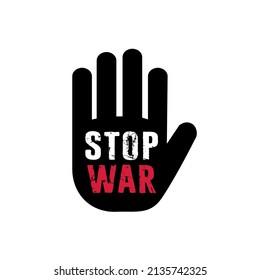 Stop War sign icon on white background. vector illustration