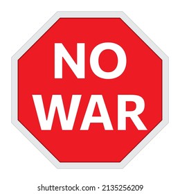 Stop war sign. Peace conceptual. No death. Vector