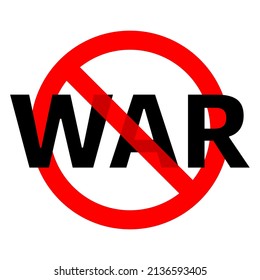 Stop War Sign Peace Conceptual No Stock Vector (Royalty Free ...