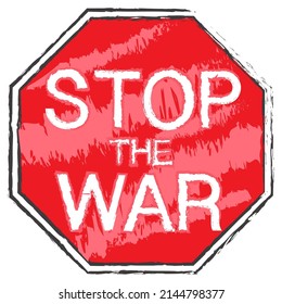 stop the war sign vector