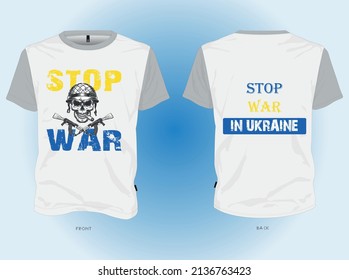 Stop war T Shirt vector design