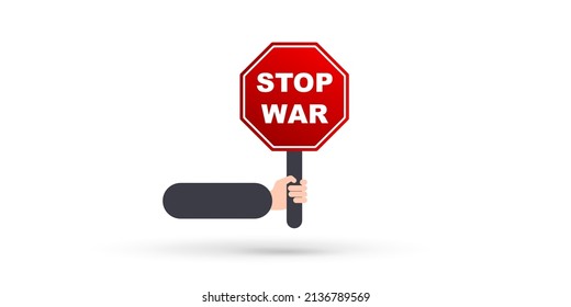Stop War in Ukraine concept illustration