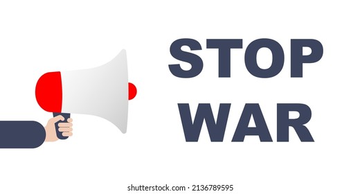 Stop War in Ukraine concept illustration