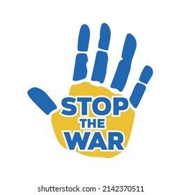 Stopp Krieg in der Ukraine Konzept Vektorgrafik. Rettet die Ukraine, die Flagge beten Konzept Illustration Hintergrund. Rette die Ukraine vor Russland.