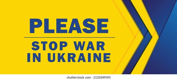 Stop war in Ukraine. No war. Save Ukraine. Vector illustration