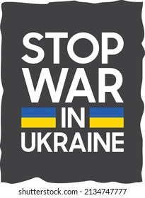 Stoppt den Krieg in der Ukraine. Bete für die Ukraine, Ukraine Flagge beten Konzept Vektorgrafik. Bete für den Frieden in der Ukraine.