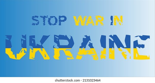 Stop War in Ukraine Vector , Ukraine War