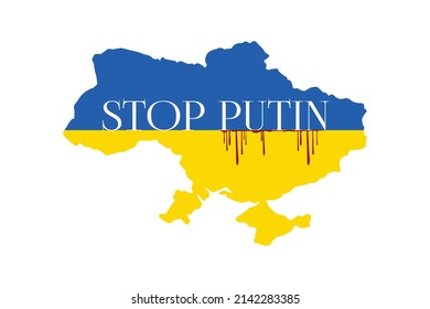 Stop War Ukraine . vector illustration