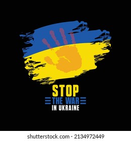 Stop The War In Ukraine vector t-shirt design can also be printed on sweaters, hats, etc.