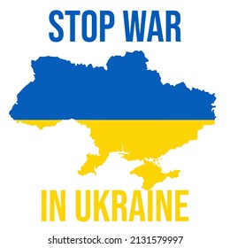 Stoppt den Krieg in der Ukraine. Stopp the war.Anti-War Poster und Banner Design.