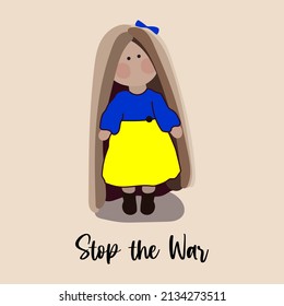 Stop the war. Vector stock illustration eps10.