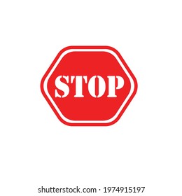 Stop warning alarming vector file.
