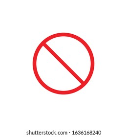 Stop, warning, prohibited vector icon