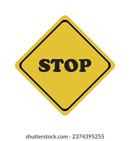stop stop warning sign, warning sign