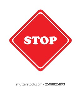 Señal de advertencia de parada, señal de advertencia