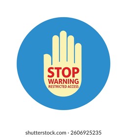 Stop Warning Sign – Restricted Access Indicator Ai Generated