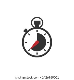 Stop watch or chronometer icon symbol vector