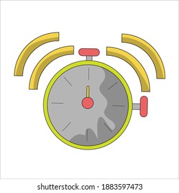 Stop Watch Clip Art. Clip Art, vector, Illustration, design.