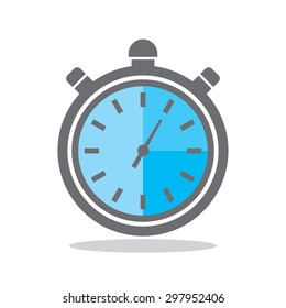 Stop watch flat icon design