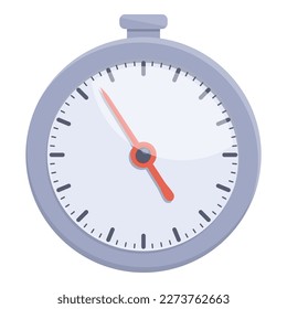 Detener el vector de dibujos animados de iconos. Reloj crono. Tiempo de deporte