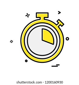 Stop watch icon design vector