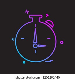 Stop watch icon design vector