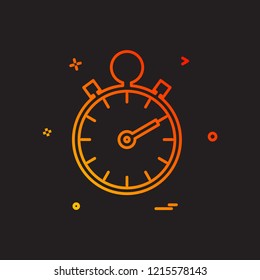Stop watch icon design vector