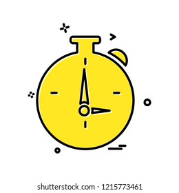 Stop watch icon design vector