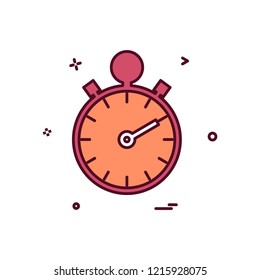 Stop watch icon design vector